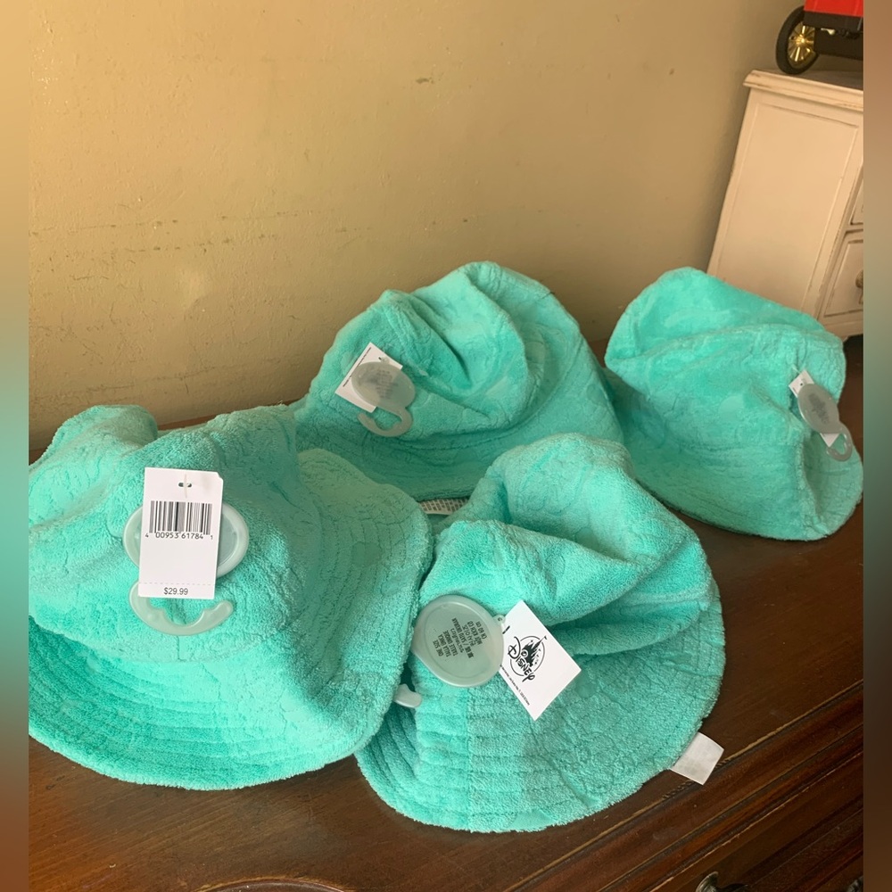 New!Disney Park Terry Bucket Hats, Mickey & Friends, Bundle of 4 One size